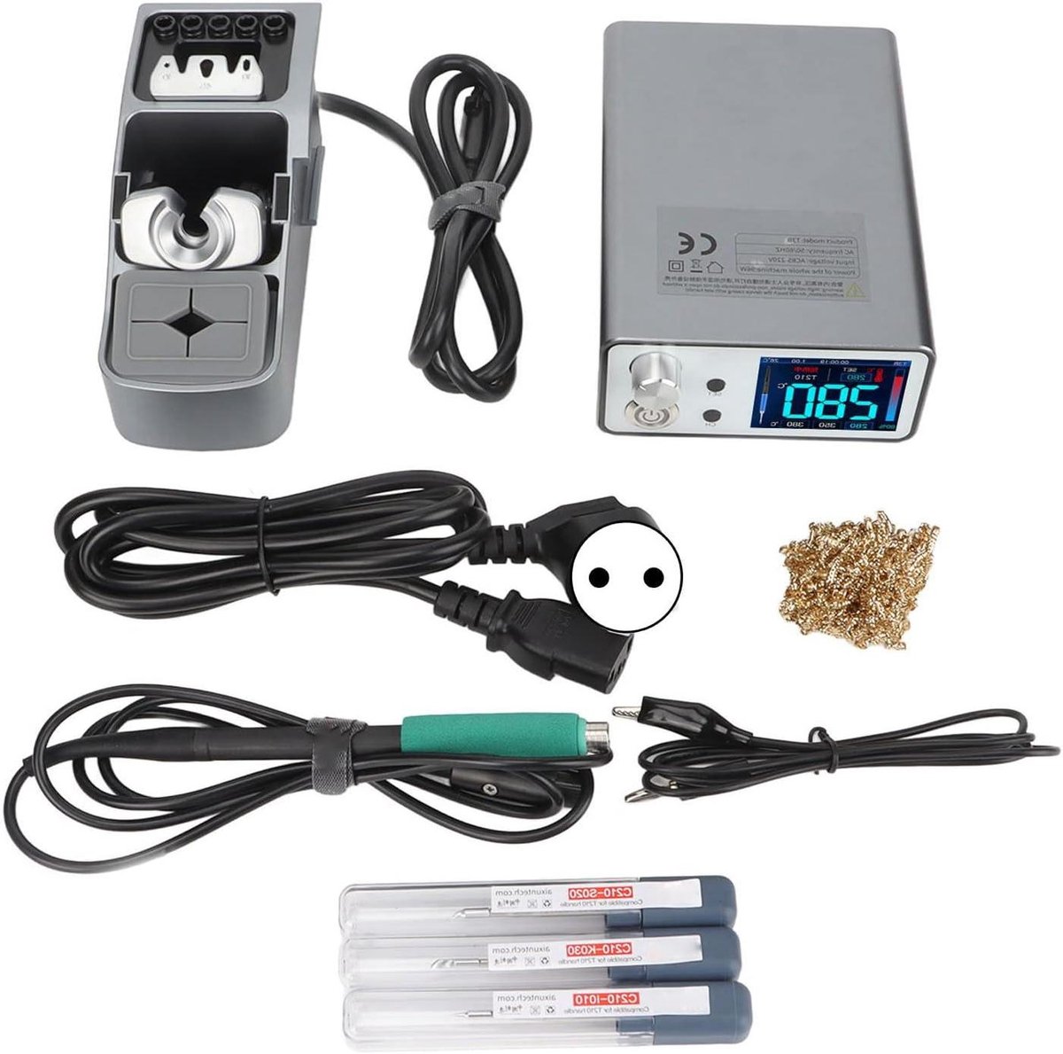 Slim Soldeerstation - Soldeerbout Kit - Precisie Reparatie - Snelle Verwarming 2 Seconden - 96 Watt - Zwart