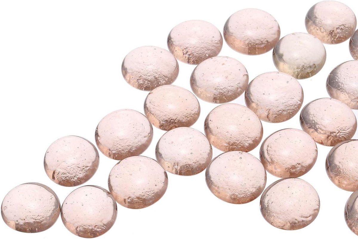 Glazen kralen - Decoratieve stenen - Vaas vullen - Hittebestendig materiaal - 06 kg - Roze
