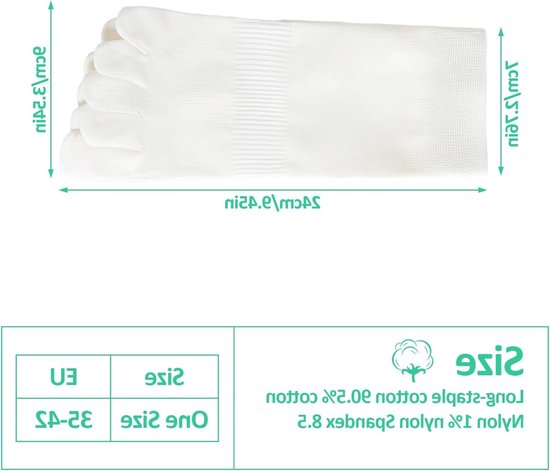 Vijf paar ademende katoenen sportsokken voor dames, antislip yogasokken met vijf tenen, maat 35-42 — afbeelding 3