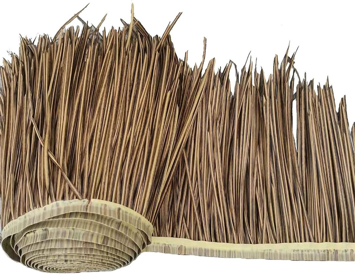 Rieten dakrol - Dakbedekking - Terras decoratie - Weerbestendig materiaal - 50x100 cm - Na