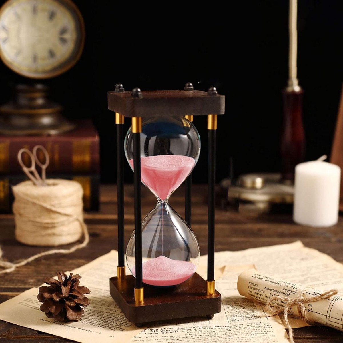 Zandloper Timer - Zandloper Decoratie - Koken Spelletjes Leren - Hittebestendig Glas - 15/30/45/60 Minuten - Silt Zand