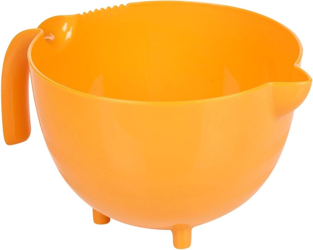 Grote Mengkraan - Doseerkruik Keuken - Bakken en Meten - Met Eier Breker - 25 Liter - Oranje