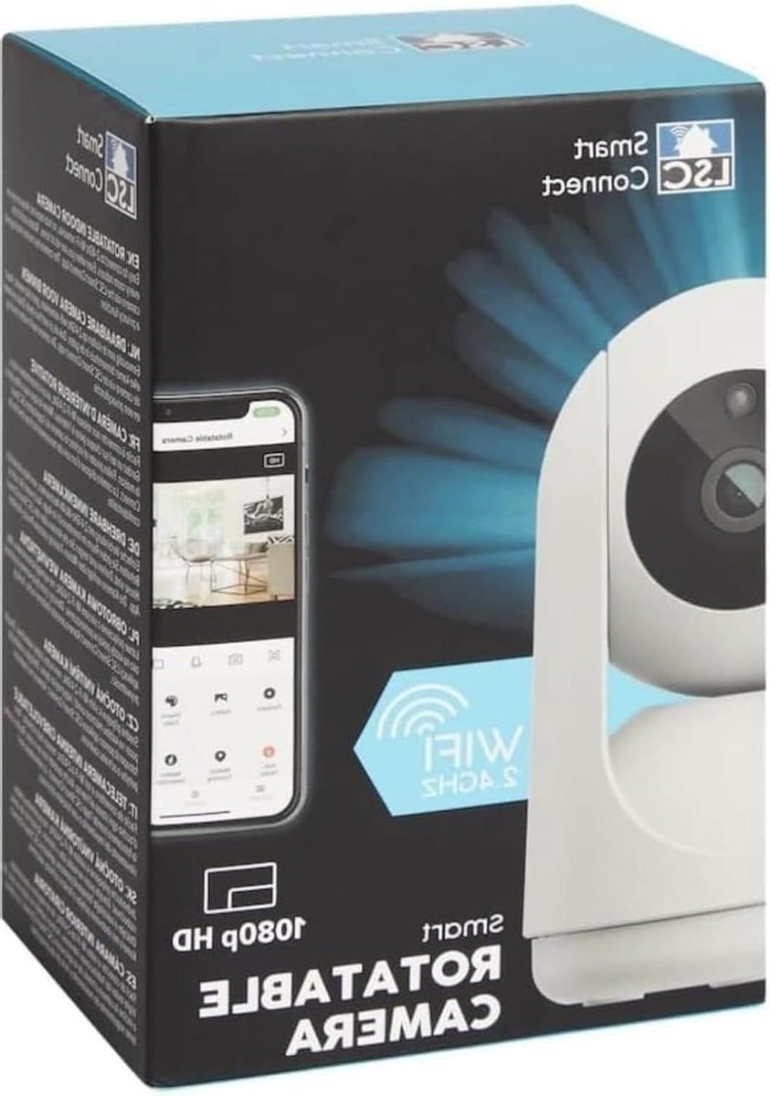 Intelligente Camera - Beveiligingscamera Binnen - Ruimte Bewaken - 360 Graden Dekking - 1080p HD - Wit