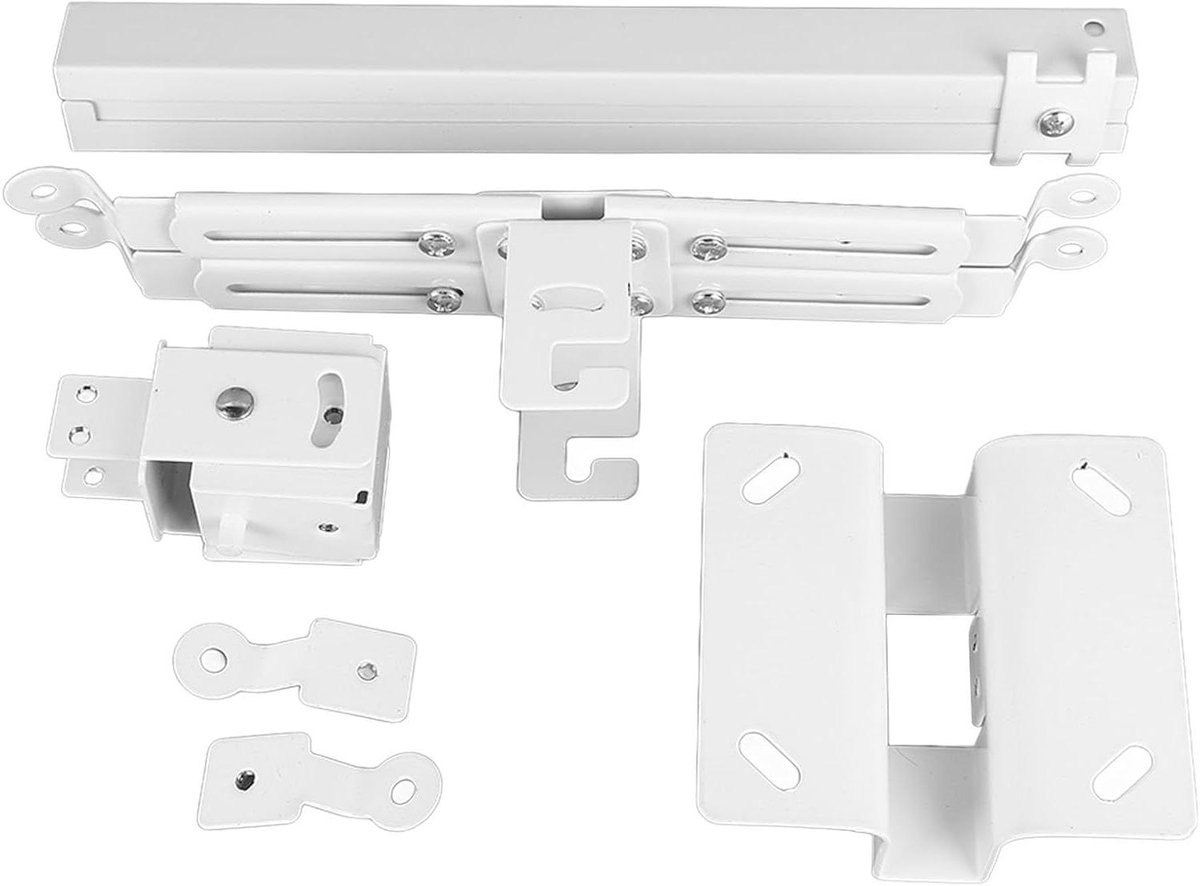 Projector Plafondbeugel - Projectorhouder Beamer - Presenteren Vergaderen - Verstelbaar Zwenkbaar - 43 x 65 Cm - Wit
