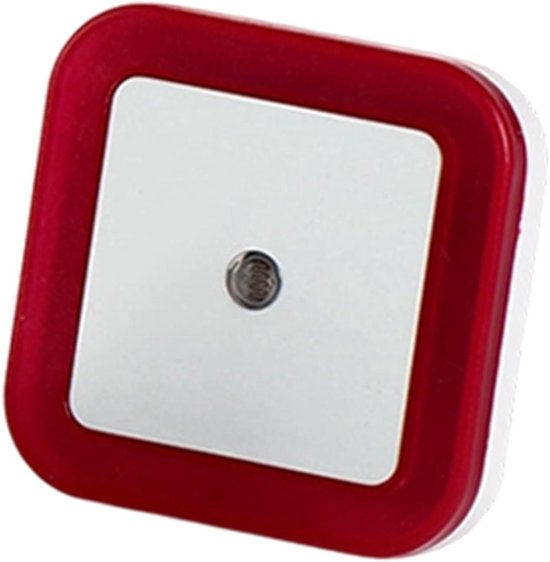 Nachtlampjes voor Stopcontact - Inbouwlamp Sensor - Veilige Nachten - Dynamische Kleurvariaties - 4 x 7 x 4 cm - Rood — afbeelding 2