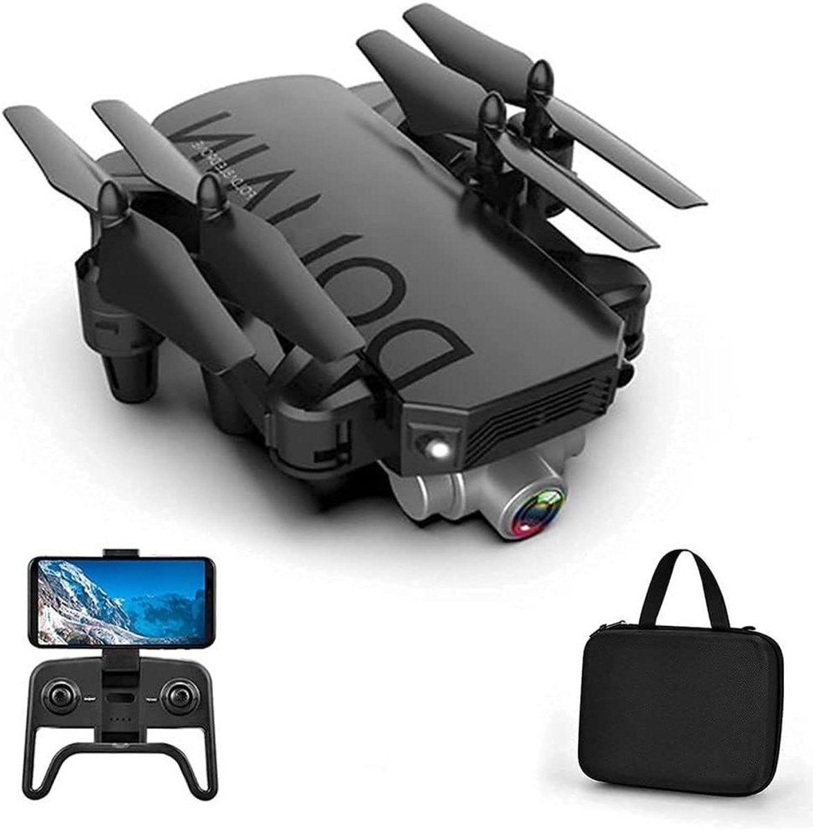 Mini Drone - RC Quadcopter - Vliegplezier Buiten - Met 4K HD Camera - Opvouwbaar Ontwerp - Zwart