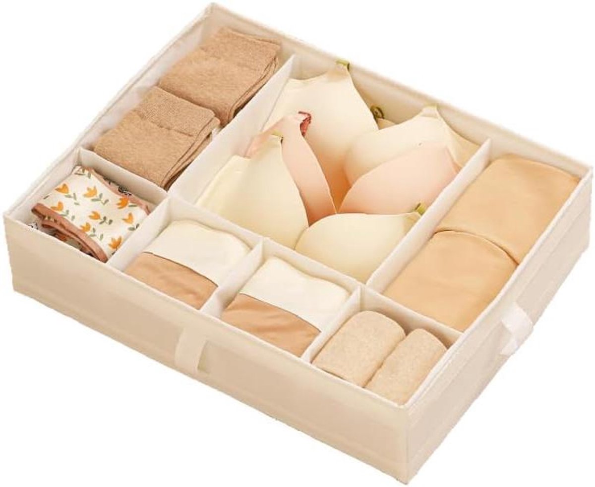 Lade Organizer Set - Opbergbox Kleding - Kleding Kast Indelen - Zeven Vakken - 44 x 34 x 11 cm