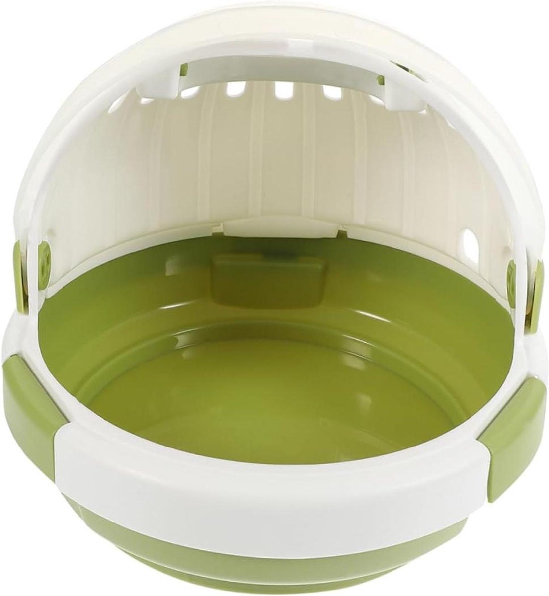 Dieren Reismandje - Draagbare Kooi - Kleine Dieren Vervoer - Ruim Ademend - 18x18x16 cm - Groen