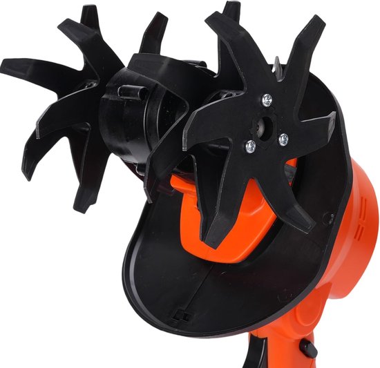 Elektrische Tuinfrees - Draadloze cultivator - Bodem losmaken - Krachtige 235rpm motor - 30.99 x 17 cm - Zwart — afbeelding 3