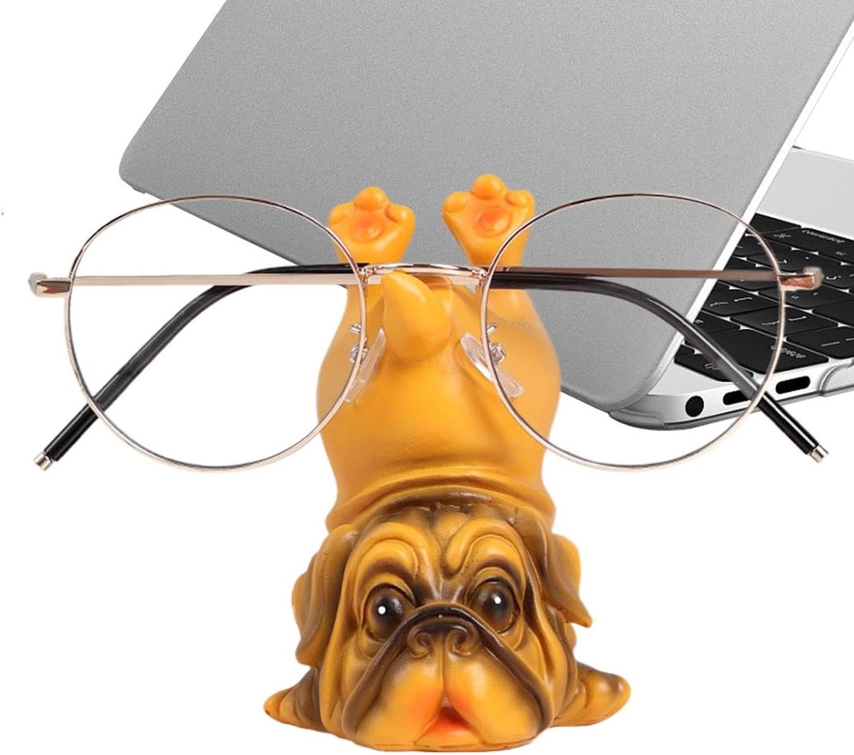 Huisdier Brillenhouder - Hond Figuur - Bureau Organisatie - Uniek Huisdier Design - 9 x 6 cm - Niet gespecificeerd