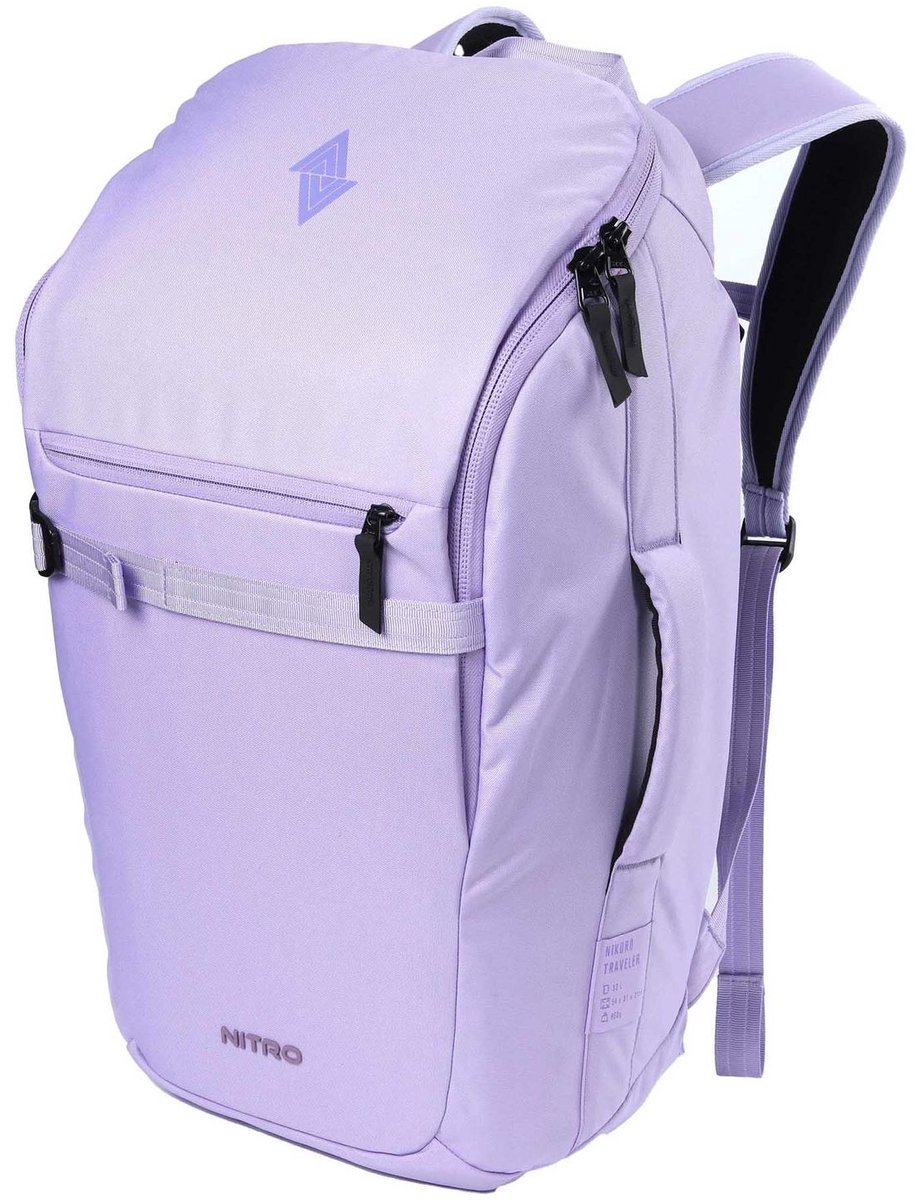 NITRO laptop rugzak rugzak met laptopvak Nikuro Traveller 32L Lavender paars