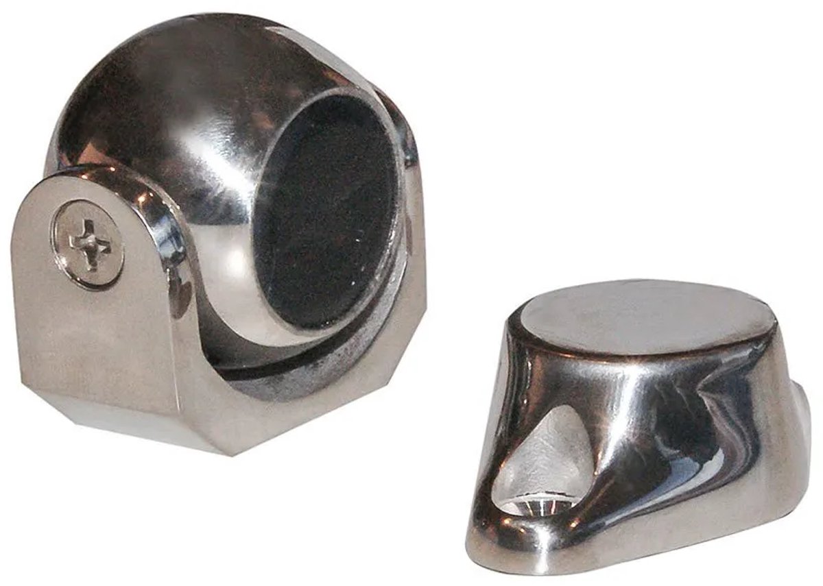 Marine Town Roestvrij Staal Verstelbare Magnetische Deurstopper Zilver
