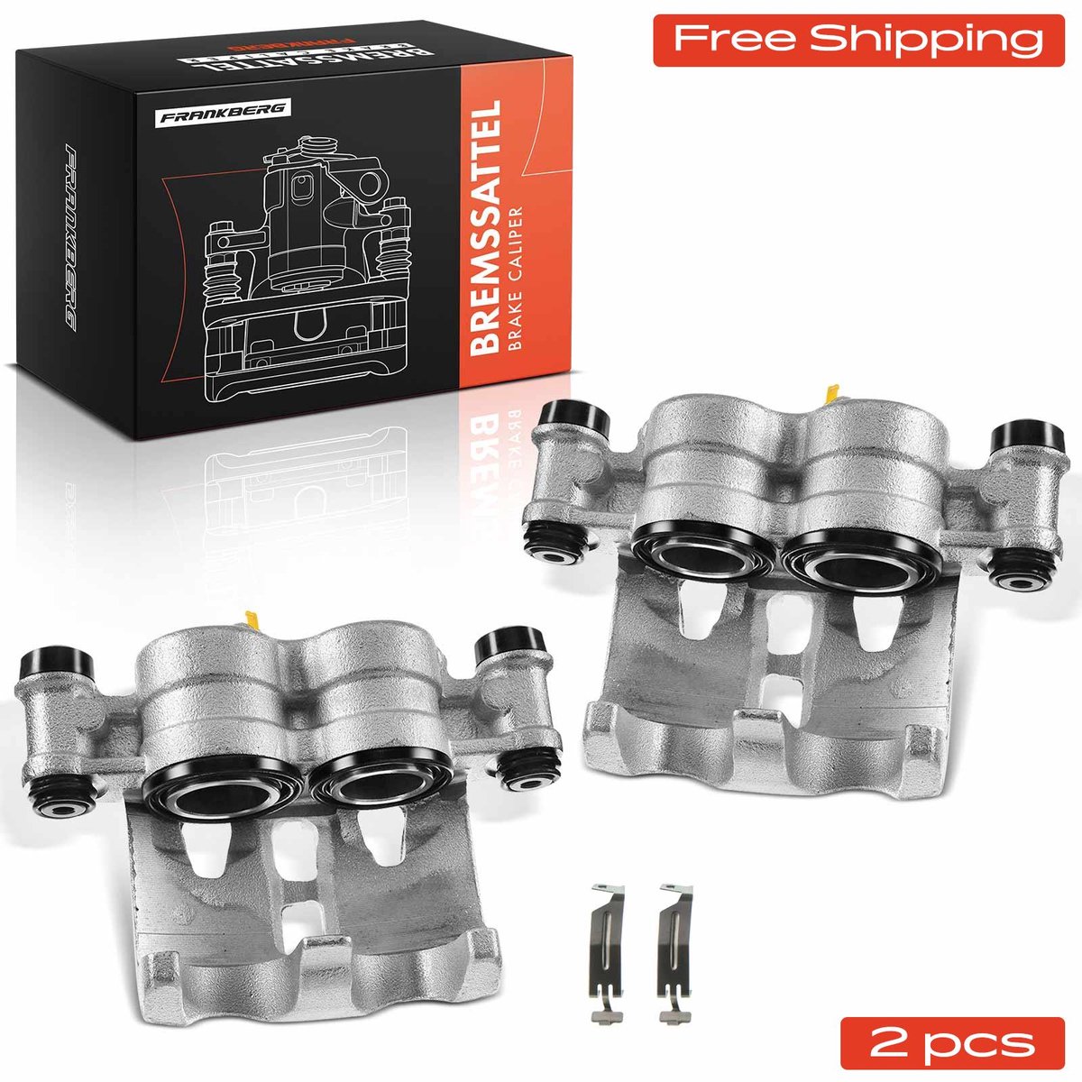 Frankberg 2x remklauw vooras voor Citroën Jumper Fiat Ducato Peugeot