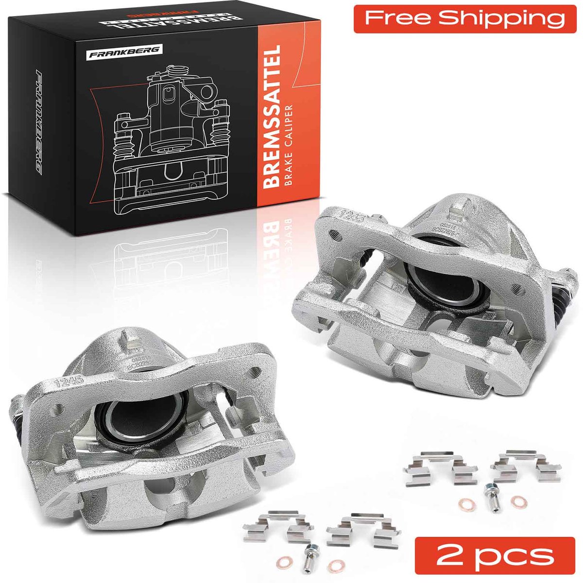Frankberg 2x Remklauw Voor voor Land Rover Freelander L314