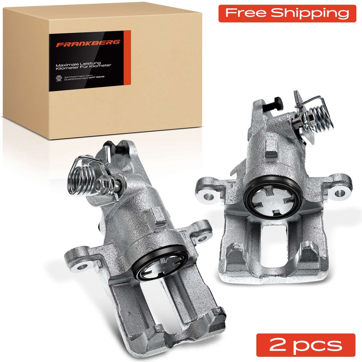 Frankberg 2x Remklauw Achter voor Nissan Almera II N16 Primera P11