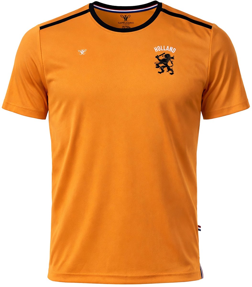 Cappuccino Italia - Heren Sportshirts Oranje Leeuwen WK2026 - Oranje - Maat XL