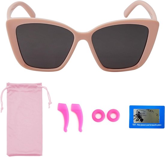 Kinder Zonnebril - Polariserende Bril - Bescherming Tegen Zon - Inclusief Etui Houder - 3-12 Jaar - Blauw van Kinder — afbeelding 3