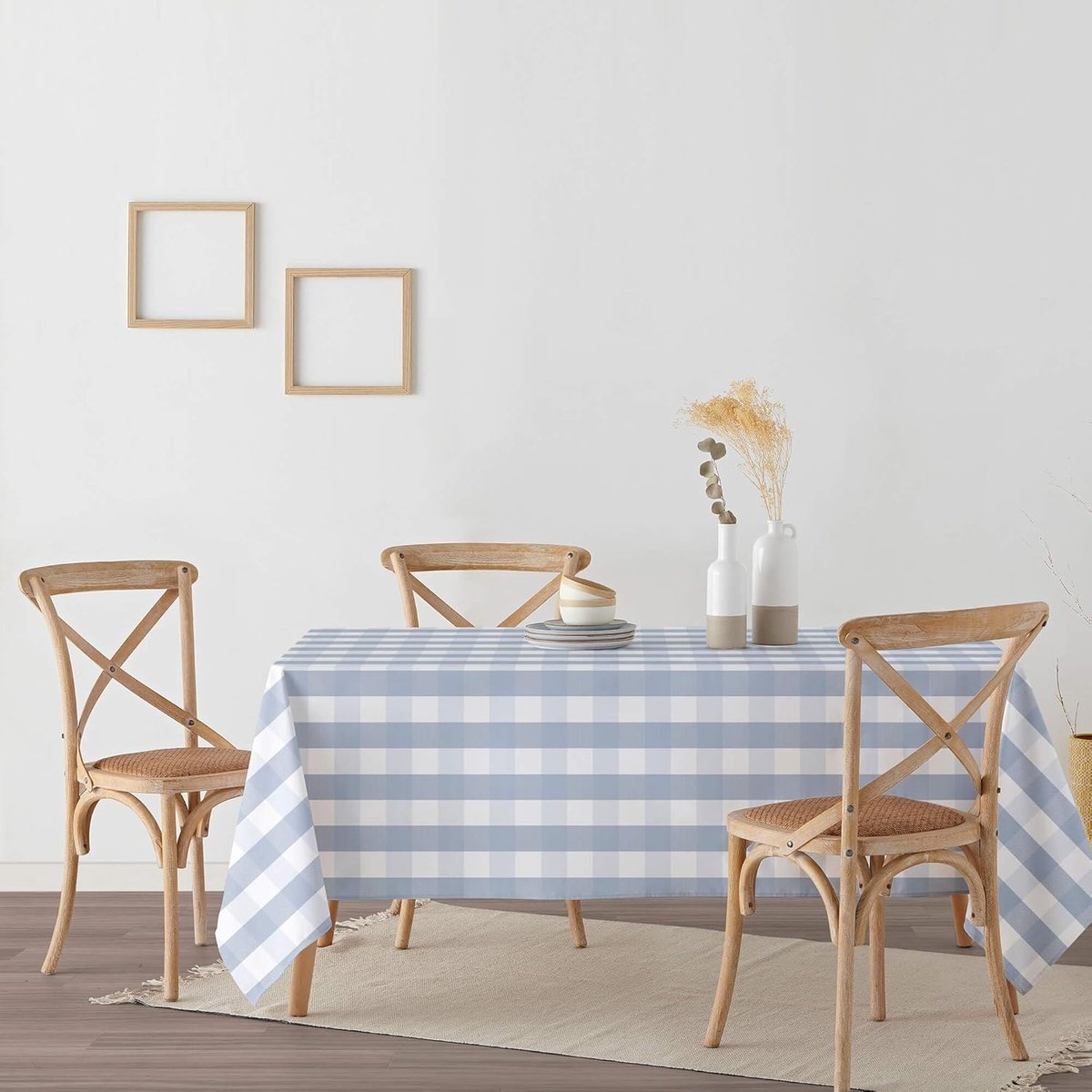 Tafelkleed Vichy - Tafelzeil - Buiten Eten - Vuilafstotend - 100 x 140 cm - Blauw