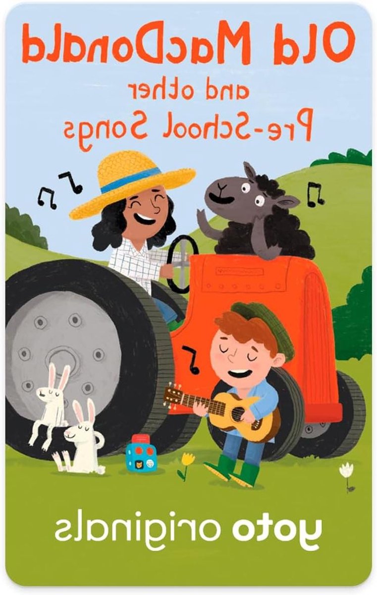 Muziek Kaart - Kinderliedjes Kaart - Peuters Muziek - Geen Scherm Nodig - 11 x 5.5 cm