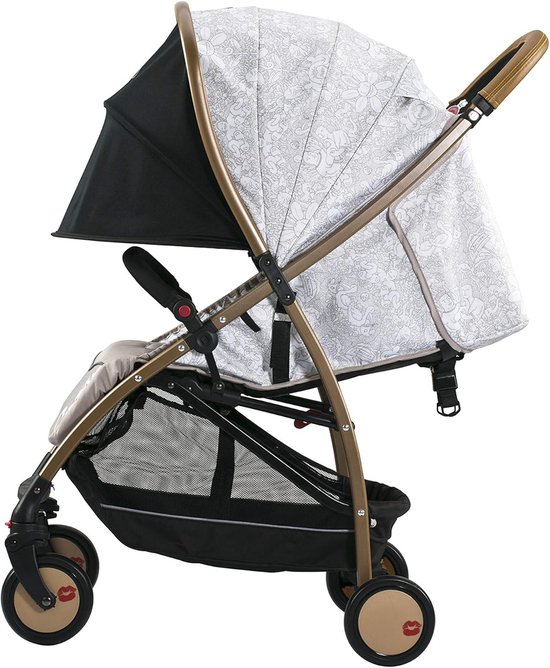 Kinderwagen Voetenzak - Baby Dekentje - Wandelwagen Comfort - Lichtgewicht Aluminium Frame - 98 cm Hoogte - Goud — afbeelding 2