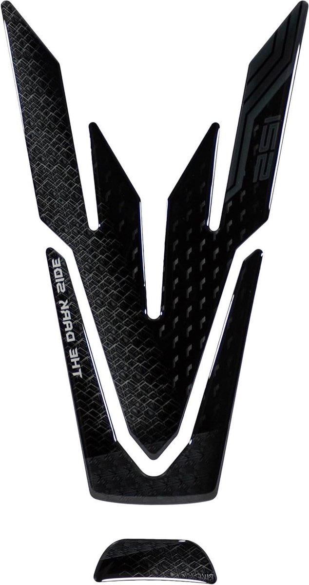 Tankpad 3D lakbescherming compatibel met Yamaha MT-125 Teck Black 2024 X507913VA