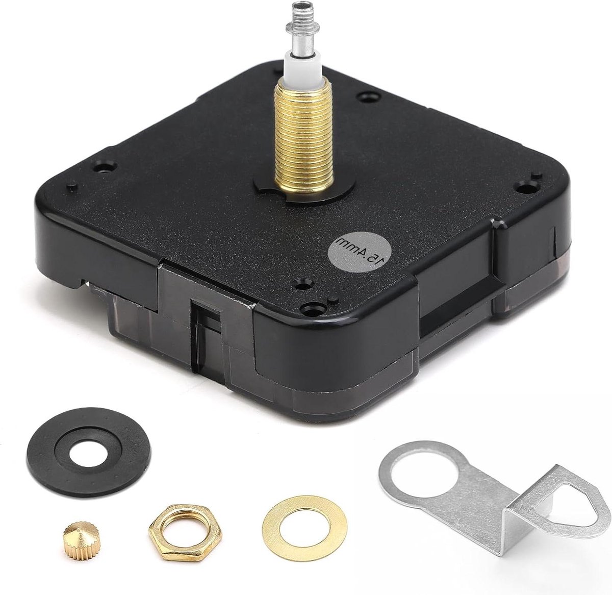 Kwartsklok 12888 Bewegingsvervangingsset, batterij aangedreven as as hoog koppel klok onderdelen geschikt voor wandklok zonder tweedehands motorreparatie-onderdelen en doe-het-zelf (draadlengte