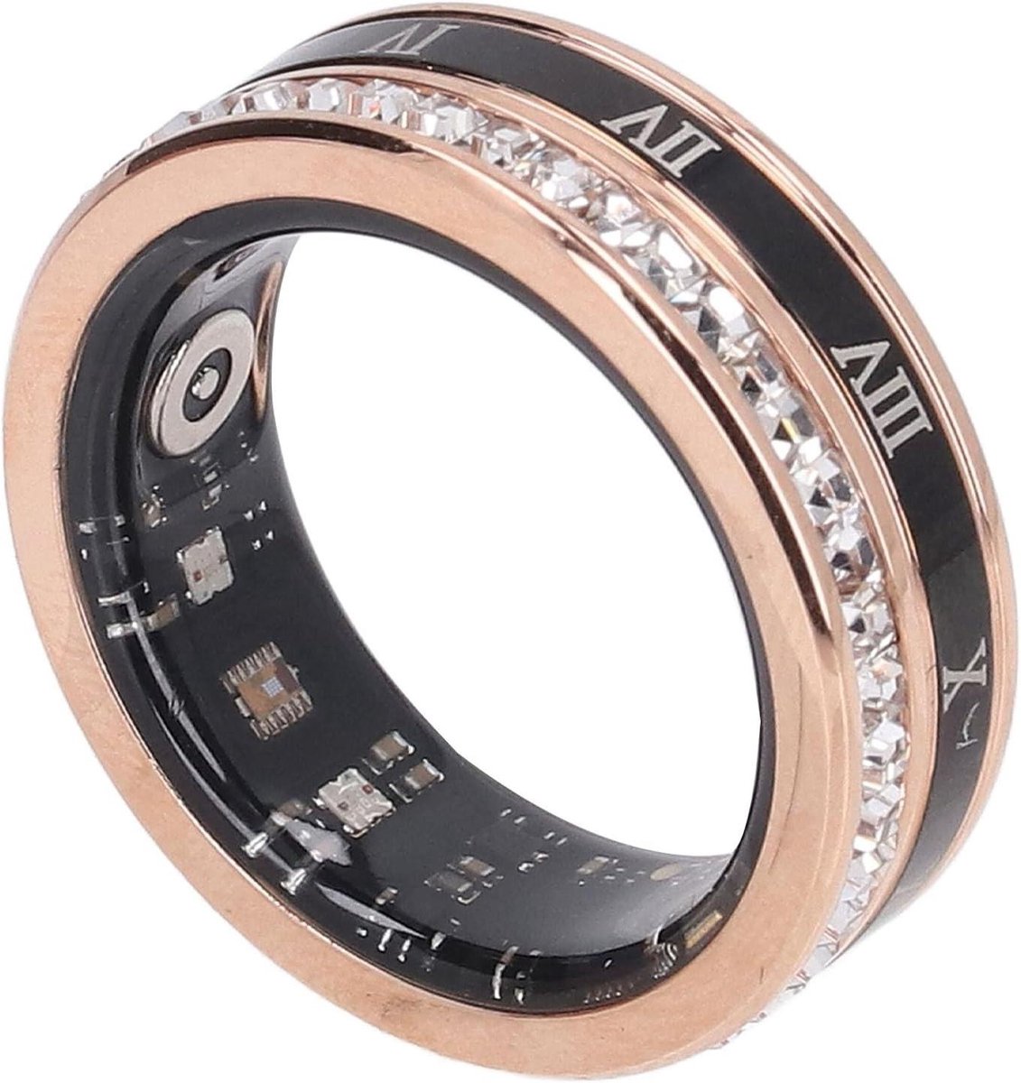 Smart Ring - Fitness Tracker - Activiteiten Monitoren - IP68 Waterdicht - 18 mAh Batterij - Goud