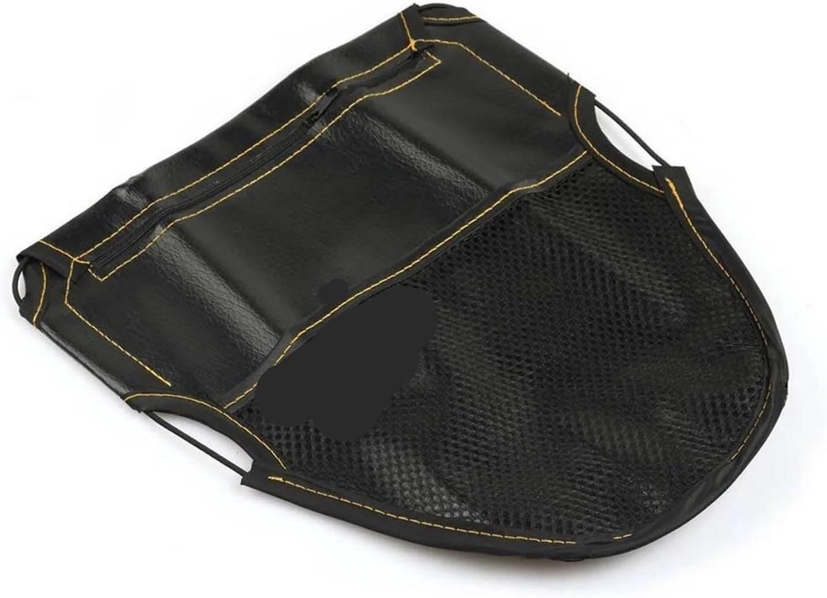 Zadeltas Organizer - Opbergtas Motor - Onder Zadel Opbergen - Dubbele Vakken - 31x27 cm - Zwart