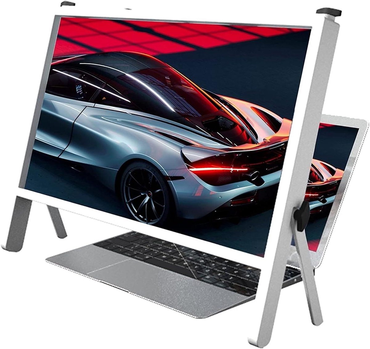 Schermvergroter Laptop Telefoon - Schermversterker HD - Comfortabel Kijken - 3D HD Optische Zoom - 21 inch - Wit