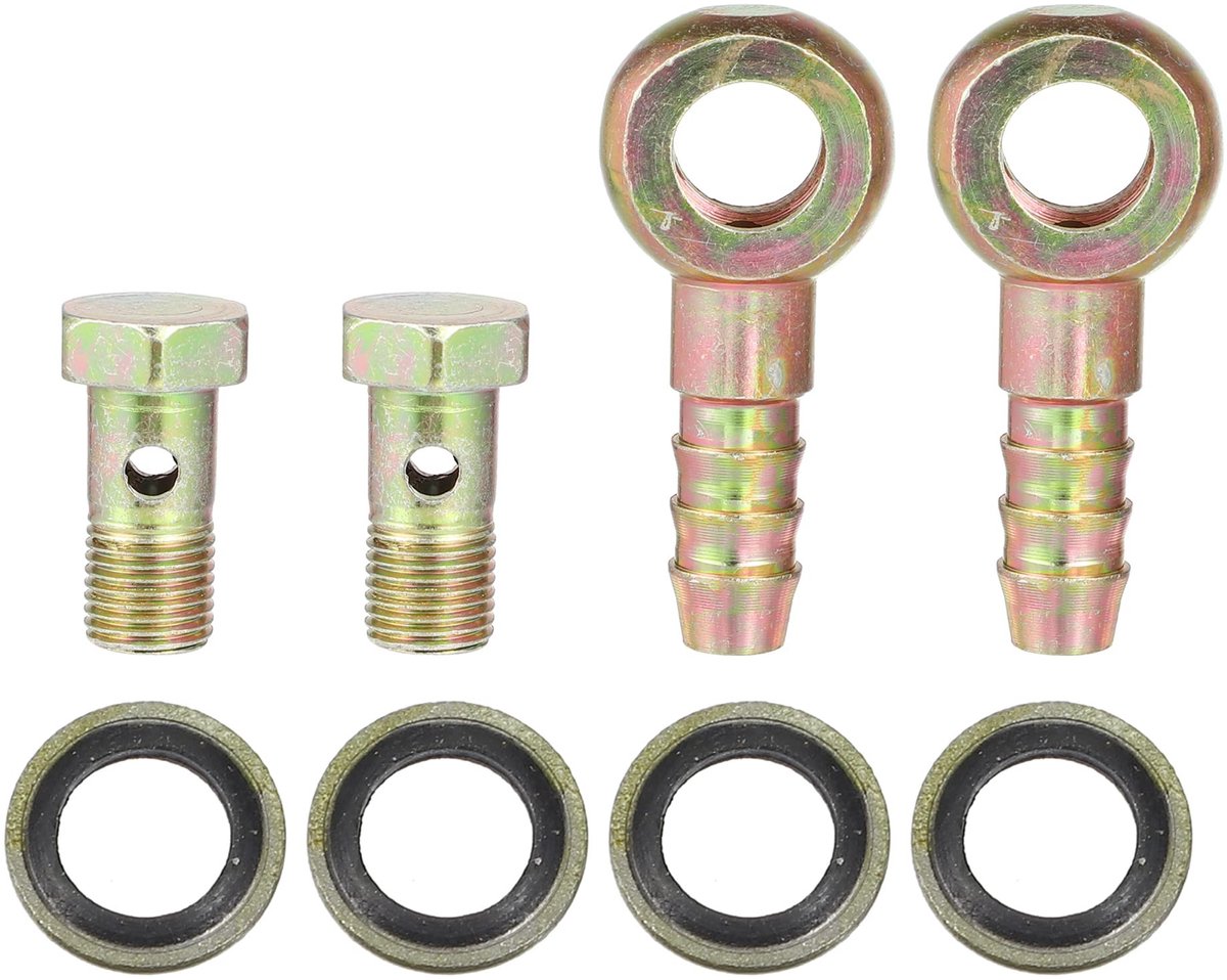 Cosensi - M10x1 Banjo Slang Barb Bout Fitting Adapter voor Auto (Set van 2)
