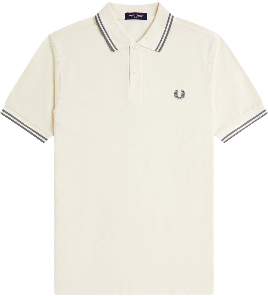 Polo Fredperry Fp Twin Tipped Fred Perry Shirt Fashion Wear Volwassen Creme