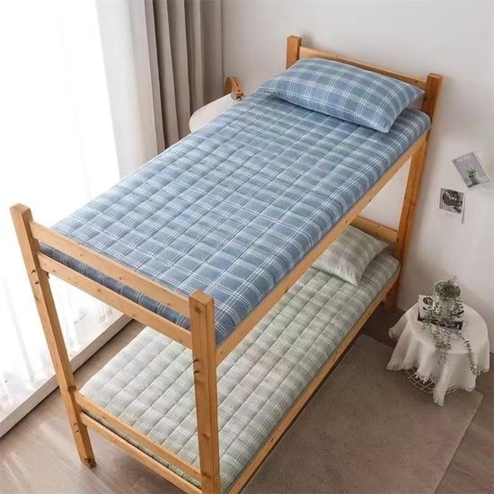 Japanse futon matras - Dikke slaapmat - Comfortabel slapen - Draagbaar en opvouwbaar - 09 x 19 m - Grijs — afbeelding 5