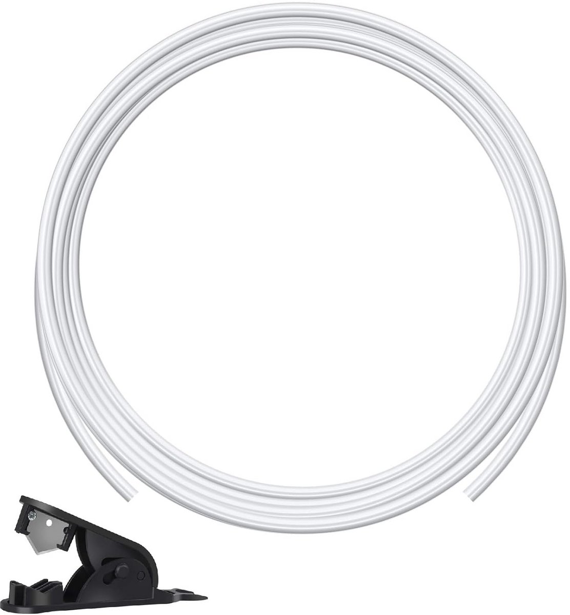 10 Meter PTFE Slang voor 3D Printer (1.75mm Filament) - Binnendiameter 2.5mm, Wit