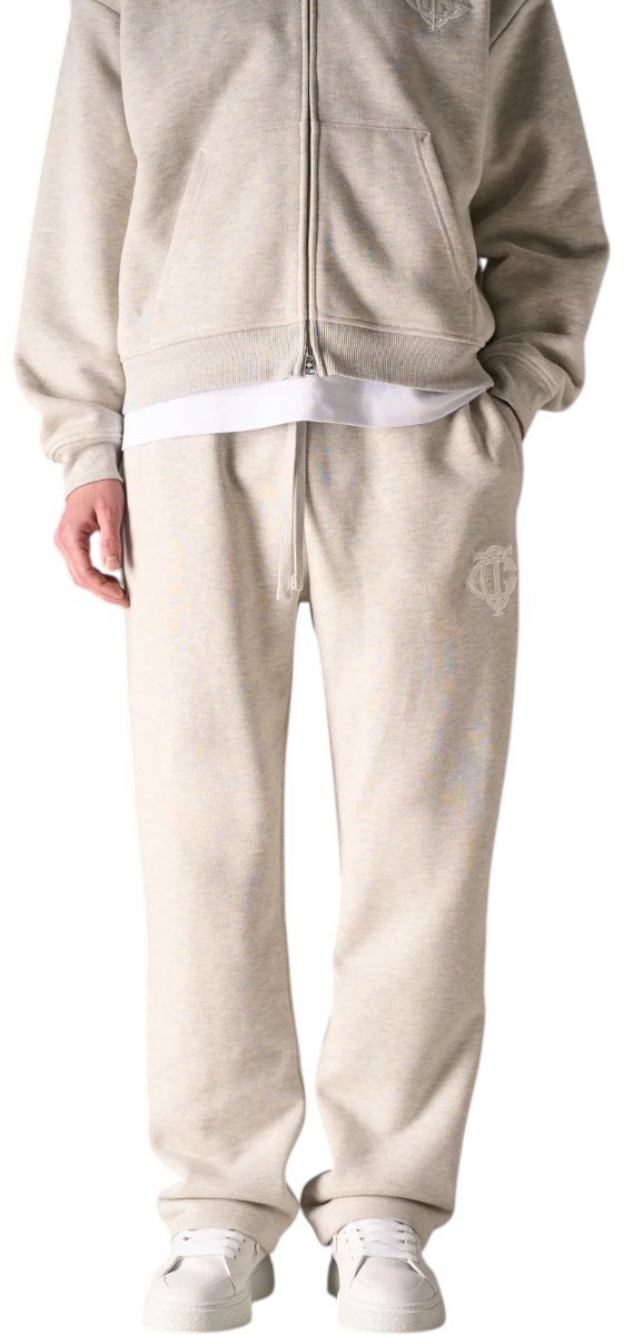 The Couture Club Heren Broek Grijs TCCM2963 Monogram Applique Emblem
