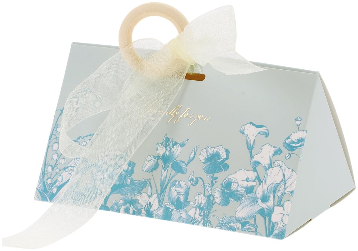 OmGoods - Dailygoody - Geschenkdozen met Houten Ringbanden - Duurzaam en Robuust - Blauw - Perfect voor Cadeaus - Eenvoudig Verpakken - 20 Stuks