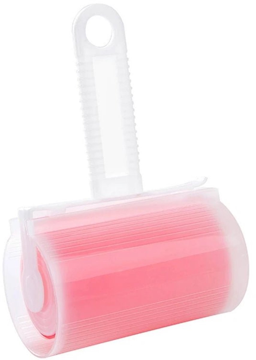 Herbruikbare Plakroller – Voor Kleding & Meubels - Plakroller voor Huisdierhaar - Kledingontpluizer - Roze