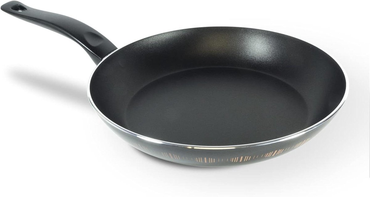 Koekenpan - Koekenpan - Dagelijks Koken - Antiaanbaklaag - 28 cm - Zwart
