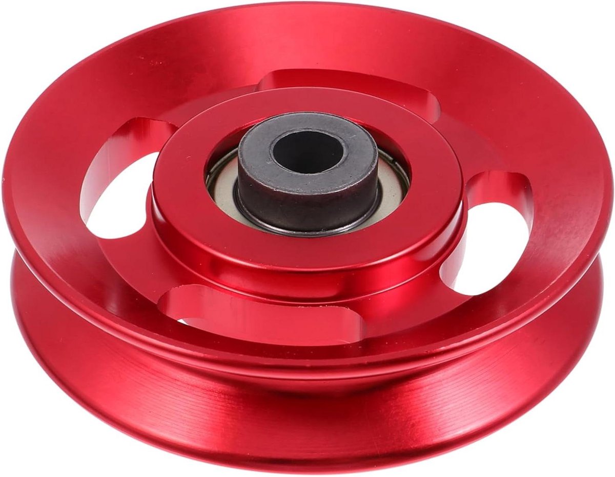 Fitness Katrol - Sportaccessoire - Thuis Krachttraining - Soepele Beweging - 9x9x2CM - Rood