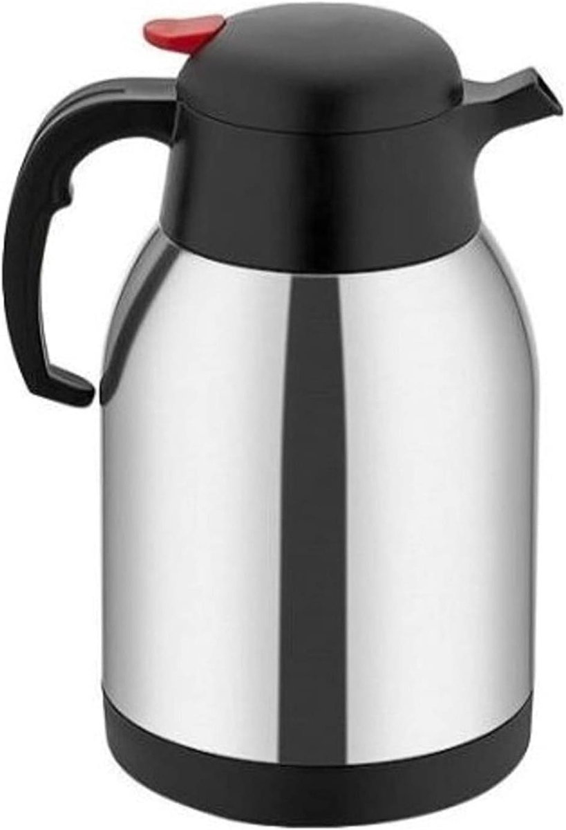 Thermoskan Koffie - Isolatiekan Dranken - Dranken Warm Houden - Dubbelwandig RVS - 1 Liter - Multicolor