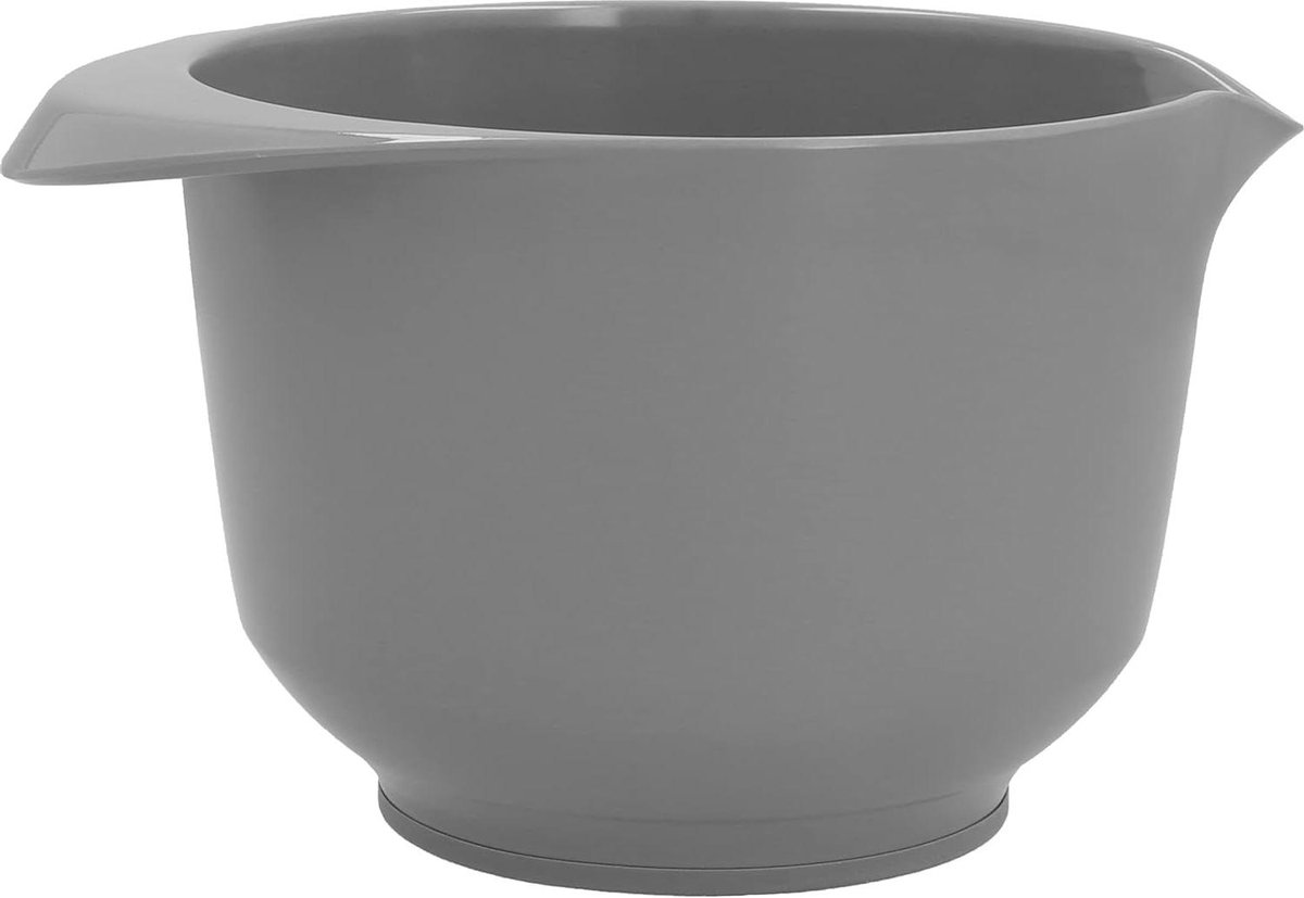 Mengkom Melamine - Keuken Hulp - Bereiden van deeg - Praktische schenktuit - 1 liter - Grijs Mat