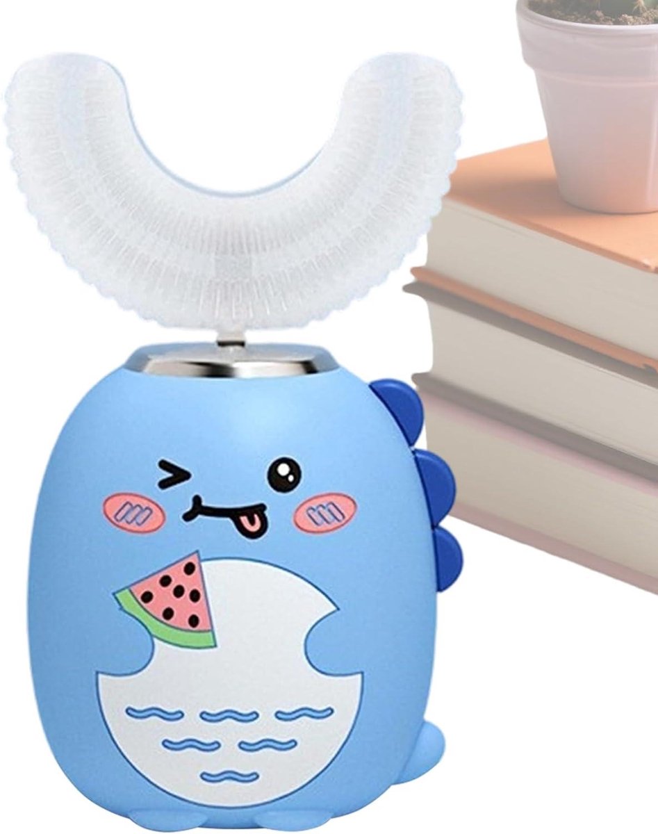 Elektrische Tandenborstel - U-vorm Tandenborstel Kinderen - Mondhygiëne Bevorderen - Intelligente Timer - 1016 cm - Blauw