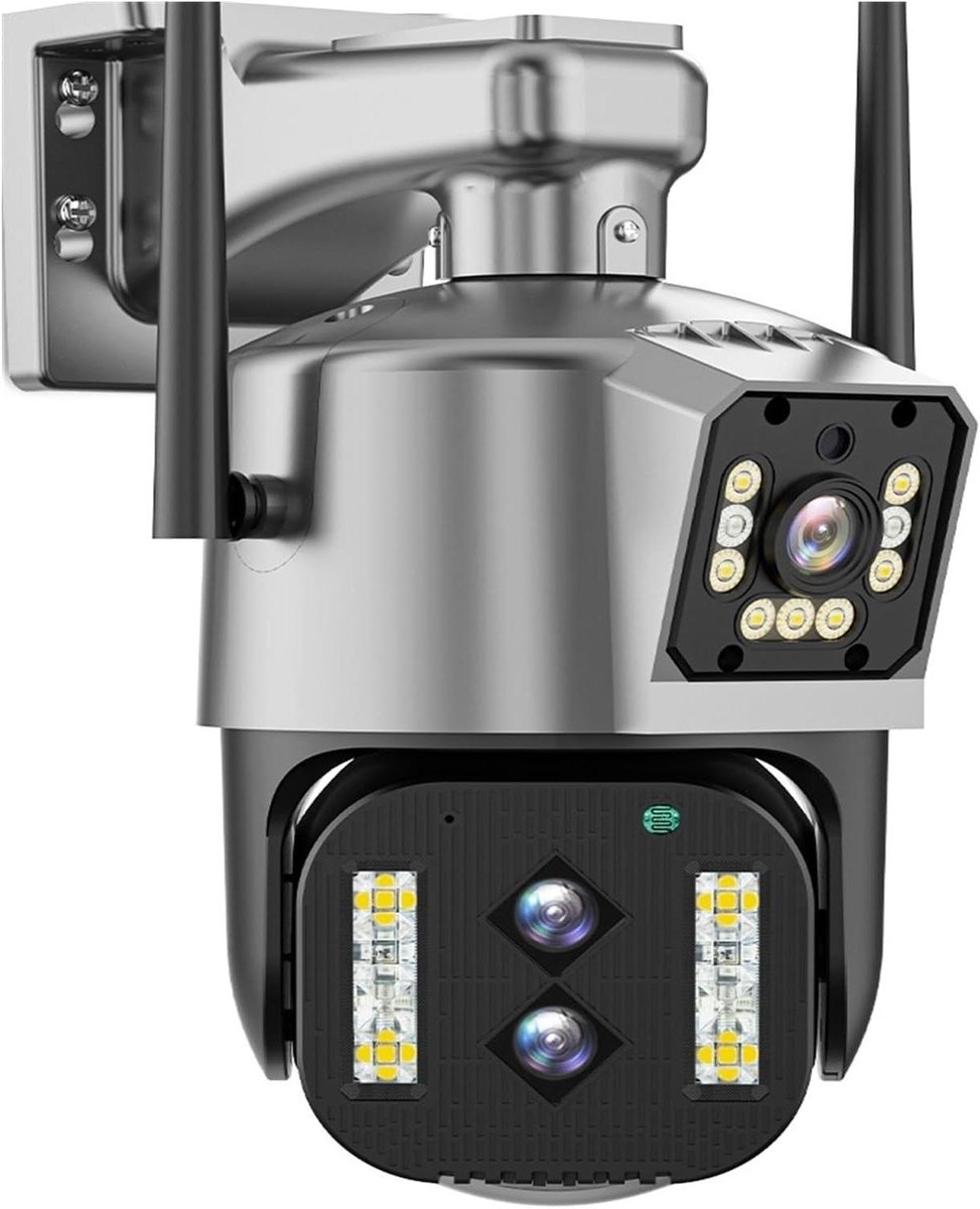 Beveiligingscamera - PTZ Camera - Huisbewaking Buiten - 10x Optische Zoom - 4K 8MP Resolutie - Zwart