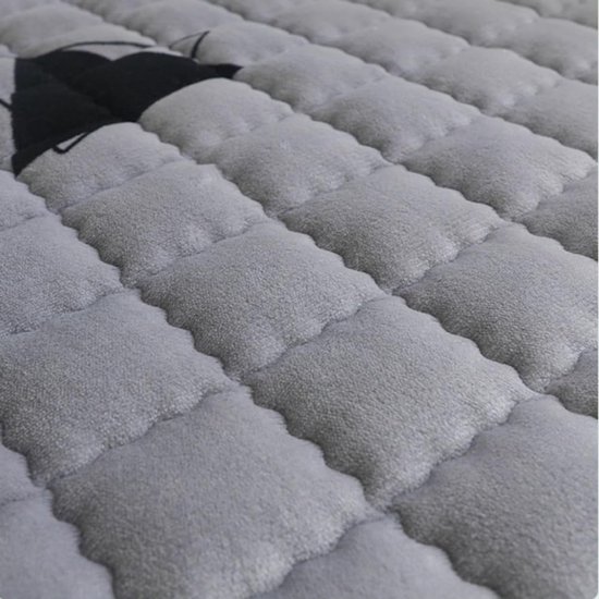Japanse futonmatras - Opvouwbaar matras - Extra slaapplaats - Extra dik - 90x200 cm - Grijs — afbeelding 4