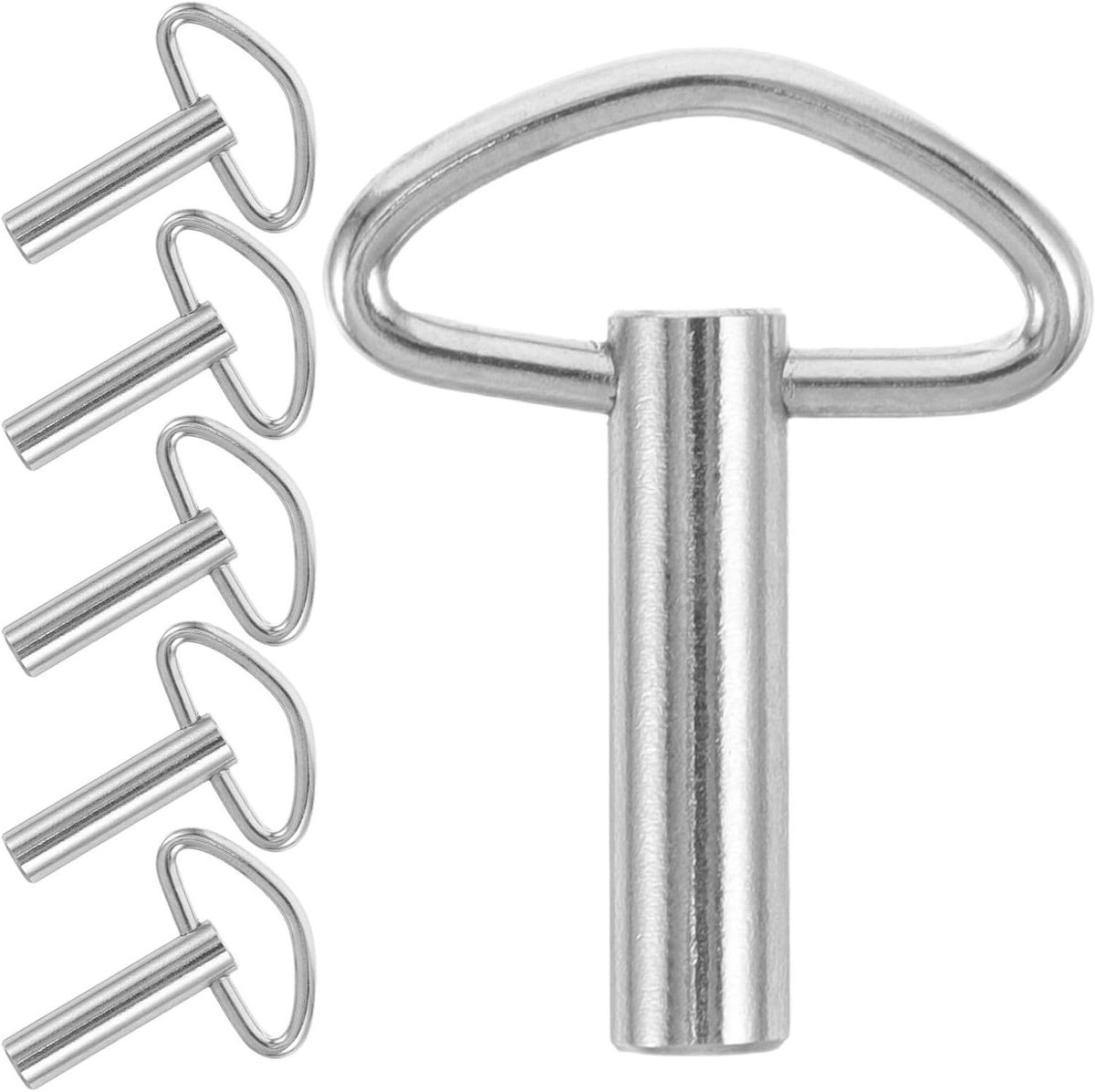 Muziekdoos Onderdelen - Reparatieset Opwinden - Muziekdoos Repareren - Robuuste Metalen Kwaliteit - 6 Stuks - Zilver