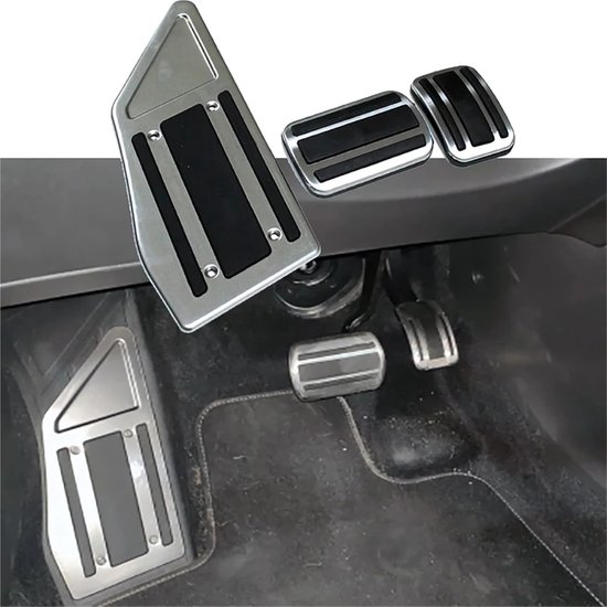 Pedaalhoezen Set - Auto Pedaal Covers - Verbeterde Grip - Antislip Ontwerp - 4 Delig - Metaal — afbeelding 3