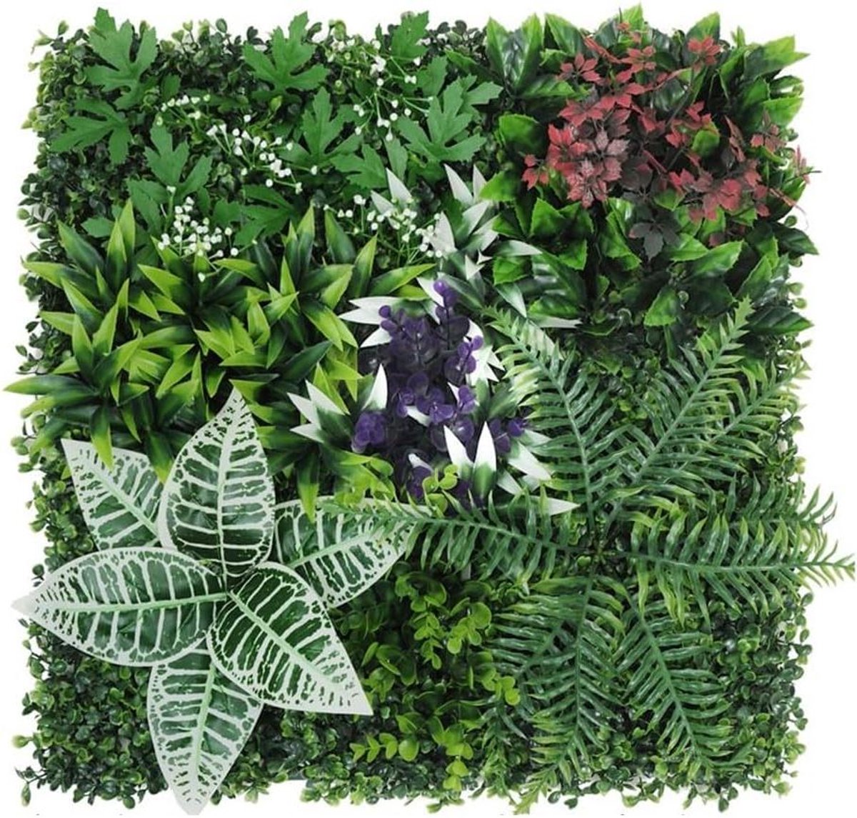 Kunstgras Panelen - Nep Gazon - Wanddecoratie - Realistische Textuur - 50x50 cm - Groen