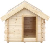 Timbela M401-1 - Houten hondenhok voor buiten - 76x99xH80 cm - maat S