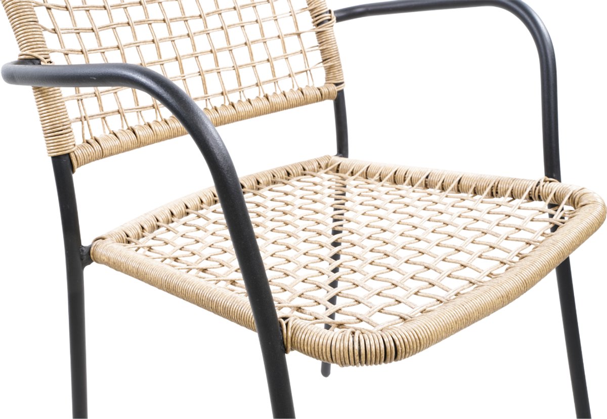 Lesli Living Chaise empilable Kara - 58.8 x 56.5 x 81.5 cm