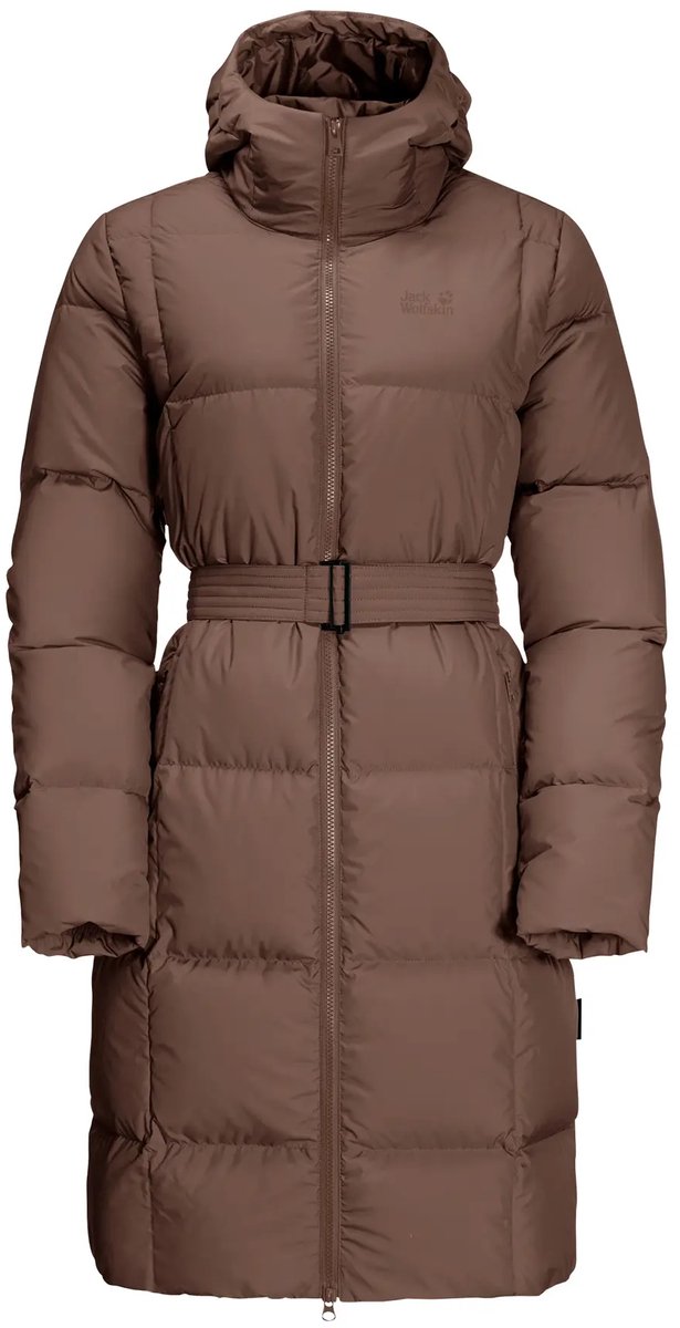 Donsjack voor dames Jack Wolfskin Frozen Lake Hazelnootbruin