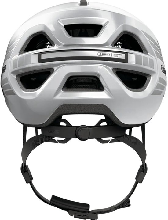 Fietshelm ABUS URBAN-I 4.0 LR signal silver M - 54-58 cm - zilver - Geschikt voor gebruik op elektrische fietsen - stadsfietsen - 260 g — afbeelding 2